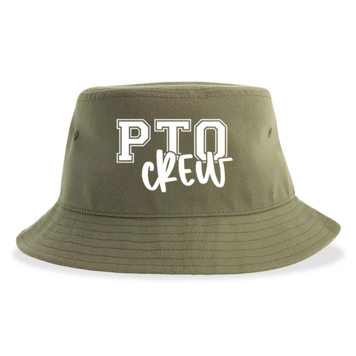 Pto Crew Parent Teacher Organization Sustainable Bucket Hat