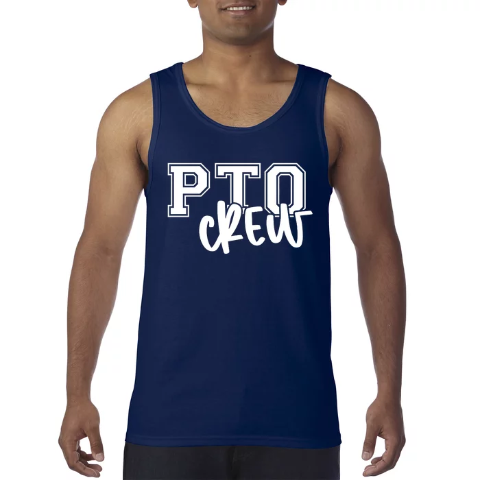 Pto Crew Parent Teacher Organization Tank Top