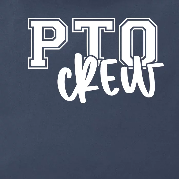 Pto Crew Parent Teacher Organization Zip Tote Bag