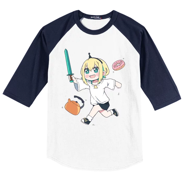 Pikamee Cute Baseball Sleeve Shirt