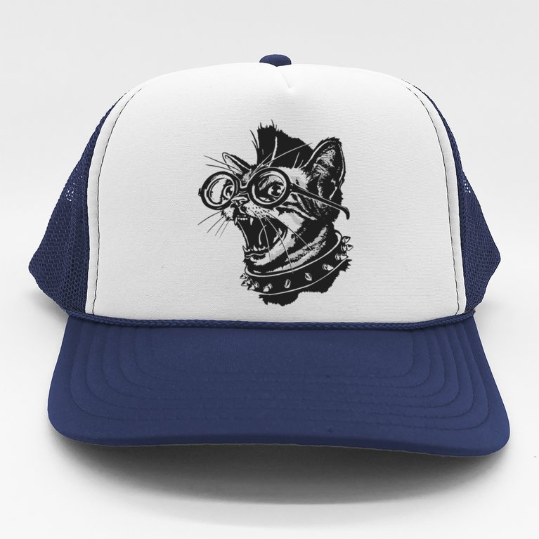 Punk Cat Trucker Hat