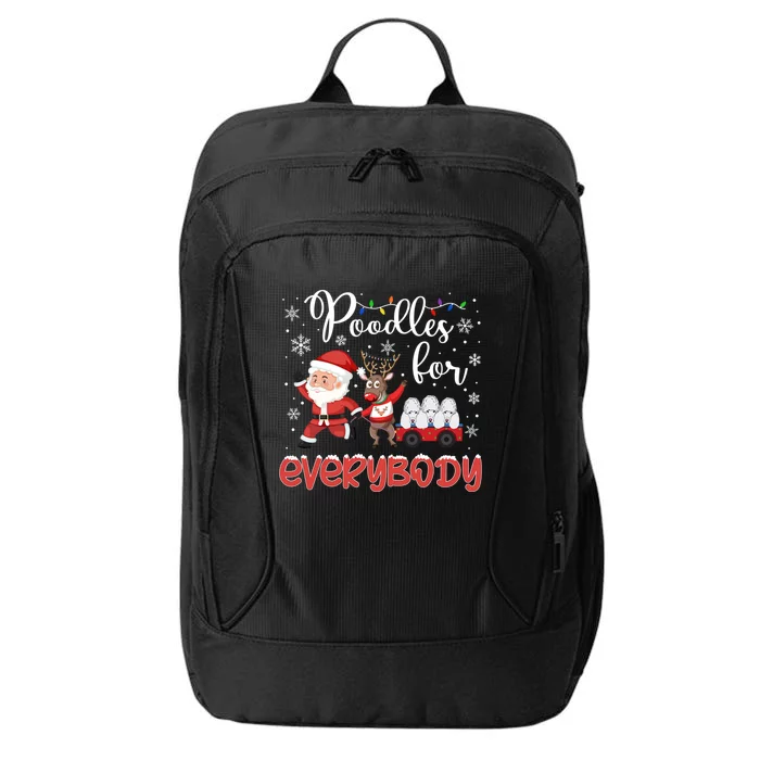 Poodle Christmas Poodles For Everybody Poodle Xmas Meaningful Gift City Backpack