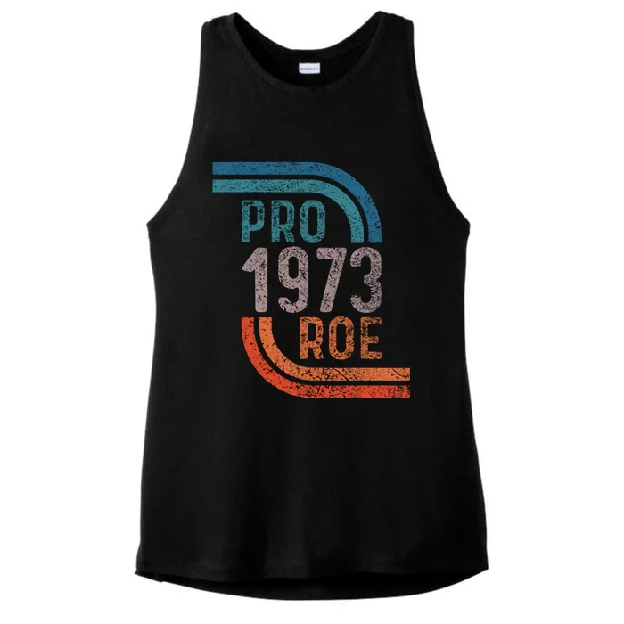 Pro Choice Pro Roe 1973 Roe V Wade Ladies Tri-Blend Wicking Tank