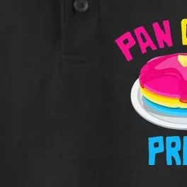 Pan Cake Pride Funny LGBTQ Queer Omnisexual Pansexual Dry Zone Grid Performance Polo