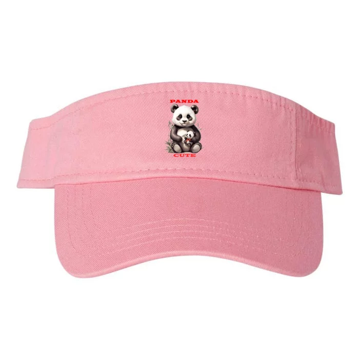 Panda Cute Valucap Bio-Washed Visor