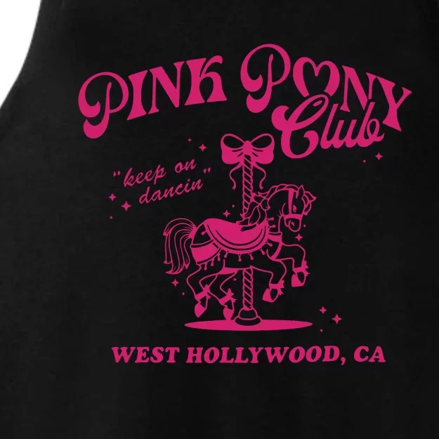 Pony Club Princess Midwest Cowgirl Lesbian Sapphic Ladies Tri-Blend Wicking Tank