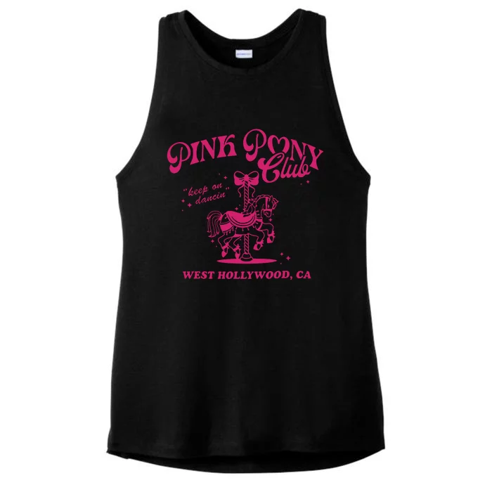 Pony Club Princess Midwest Cowgirl Lesbian Sapphic Ladies Tri-Blend Wicking Tank