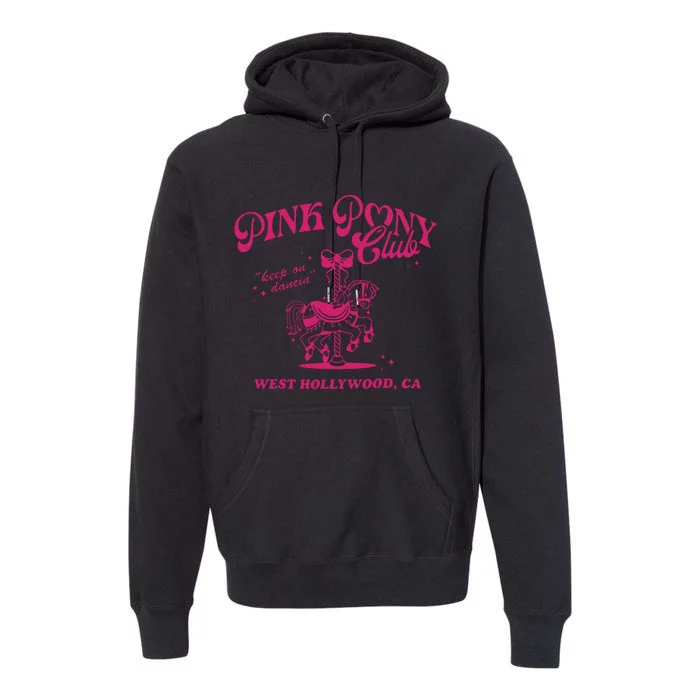 Pony Club Princess Midwest Cowgirl Lesbian Sapphic Premium Hoodie