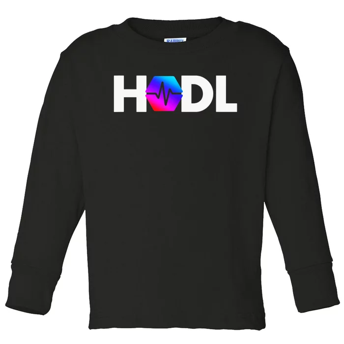 Pulse Chain PLS Hodl Cryptocurrency Crypto Trader Gift Toddler Long Sleeve Shirt