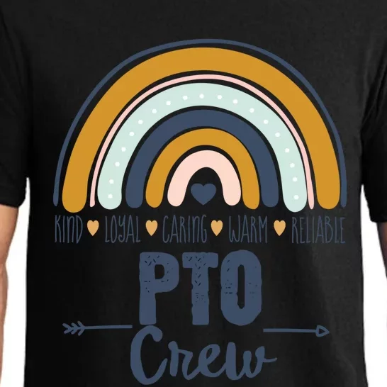 Pto Crew Parent School Volunteer Board Mom Parent Teacher Gift Pajama Set