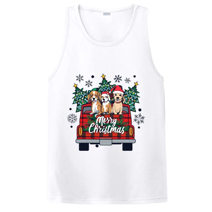 Puppies Christmas Performance Tank