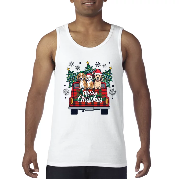 Puppies Christmas Tank Top