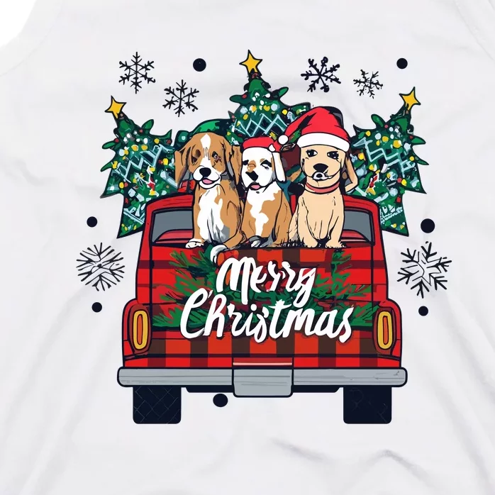 Puppies Christmas Tank Top