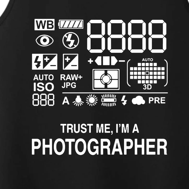 Photographer Camera Performance Tank