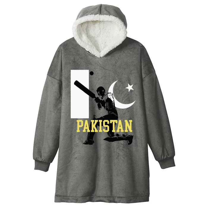 Pakistan Cricket Pakistani Cricket Hooded Wearable Blanket