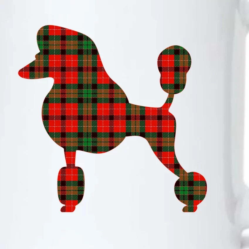 Poodle Christmas Poodle Mom Tartan Holiday Meaningful Gift Black Color Changing Mug