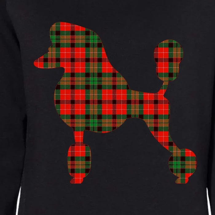 Poodle Christmas Poodle Mom Tartan Holiday Meaningful Gift Womens California Wash Sweatshirt