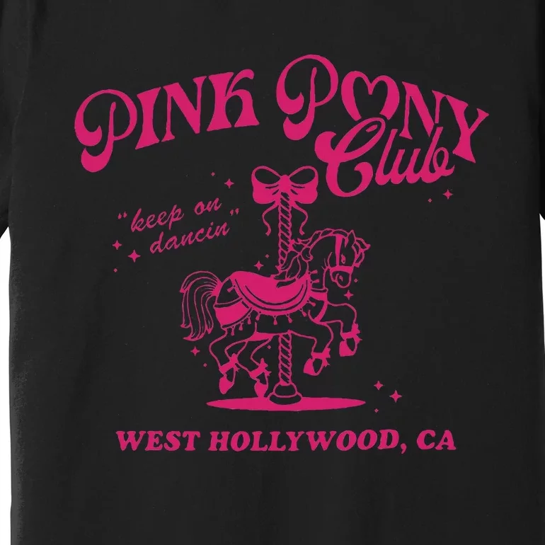 Pony Club Princess Midwest Cowgirl Lesbian Sapphic Premium T-Shirt