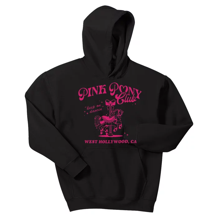 Pony Club Princess Midwest Cowgirl Lesbian Sapphic Kids Hoodie