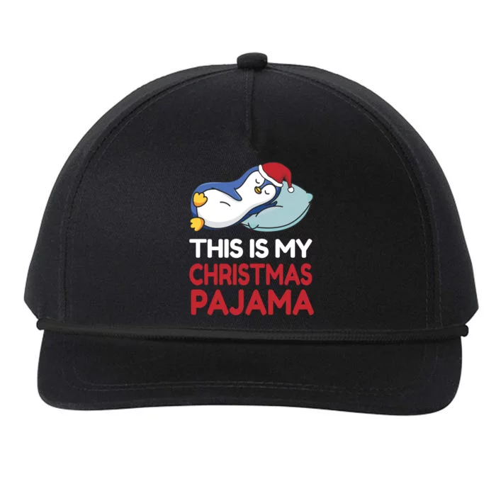 Penguin Christmas Pajama Christmas Gift Snapback Five-Panel Rope Hat