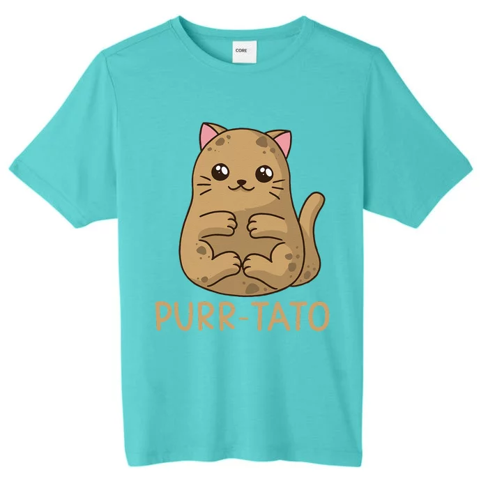 Purrtato Cat Potato Cat Lover Idaho Potatoes ChromaSoft Performance T-Shirt