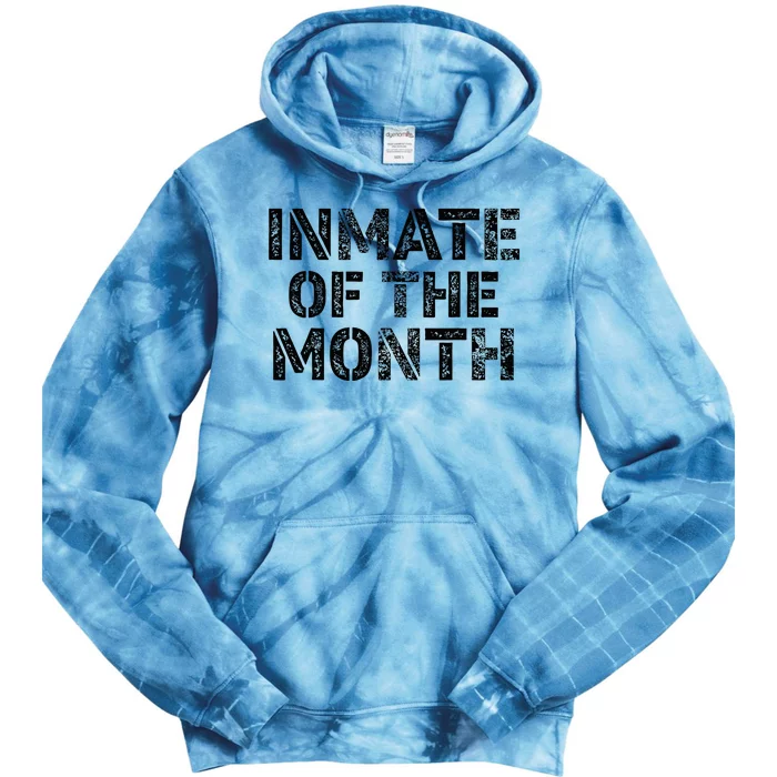 Prisoner Costume Prison Inmate Of The Month County Jail Tie Dye Hoodie