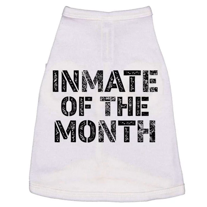 Prisoner Costume Prison Inmate Of The Month County Jail Doggie Tank