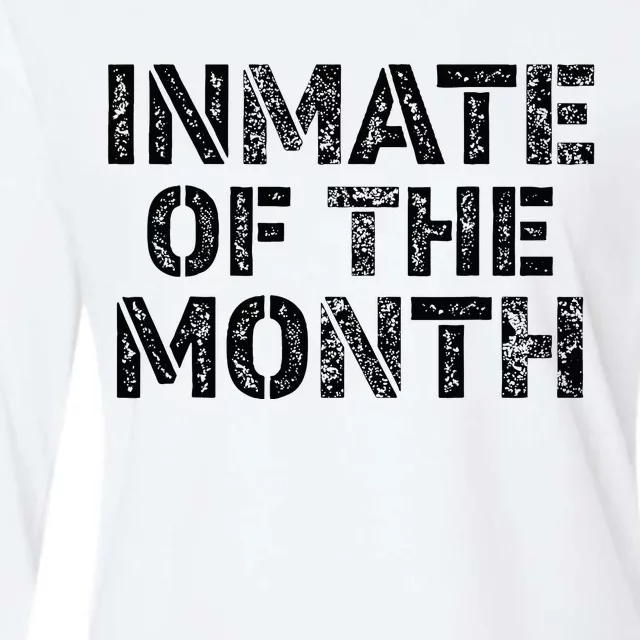 Prisoner Costume Prison Inmate Of The Month County Jail Womens Cotton Relaxed Long Sleeve T-Shirt