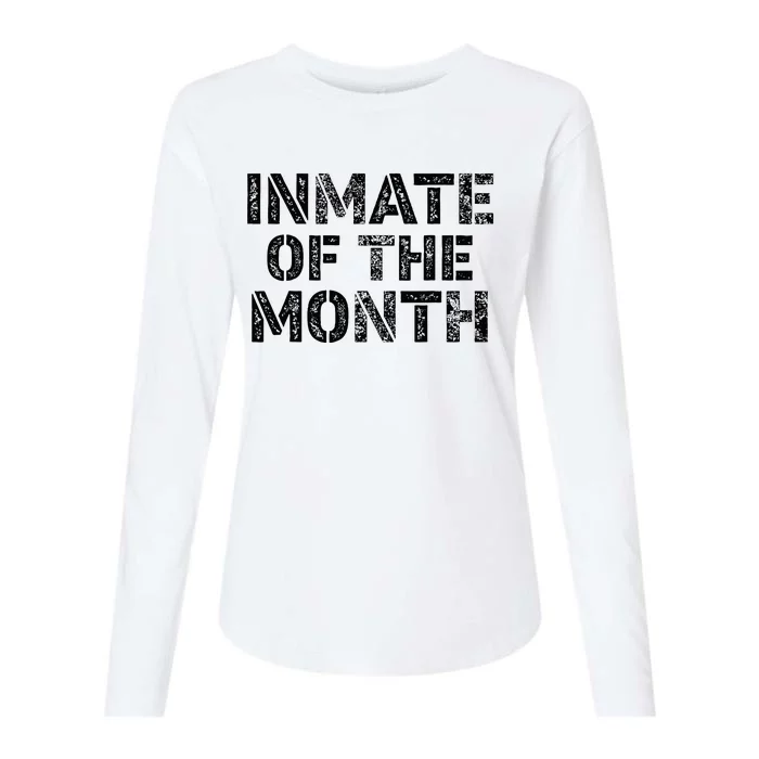 Prisoner Costume Prison Inmate Of The Month County Jail Womens Cotton Relaxed Long Sleeve T-Shirt