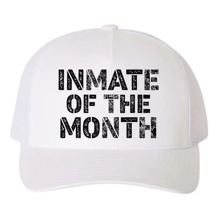 Prisoner Costume Prison Inmate Of The Month County Jail Yupoong Adult 5-Panel Trucker Hat