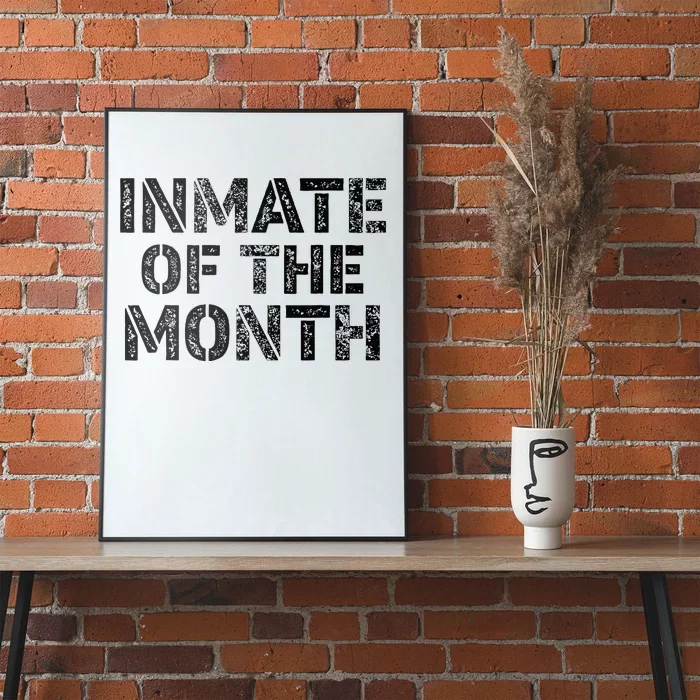 Prisoner Costume Prison Inmate Of The Month County Jail Poster