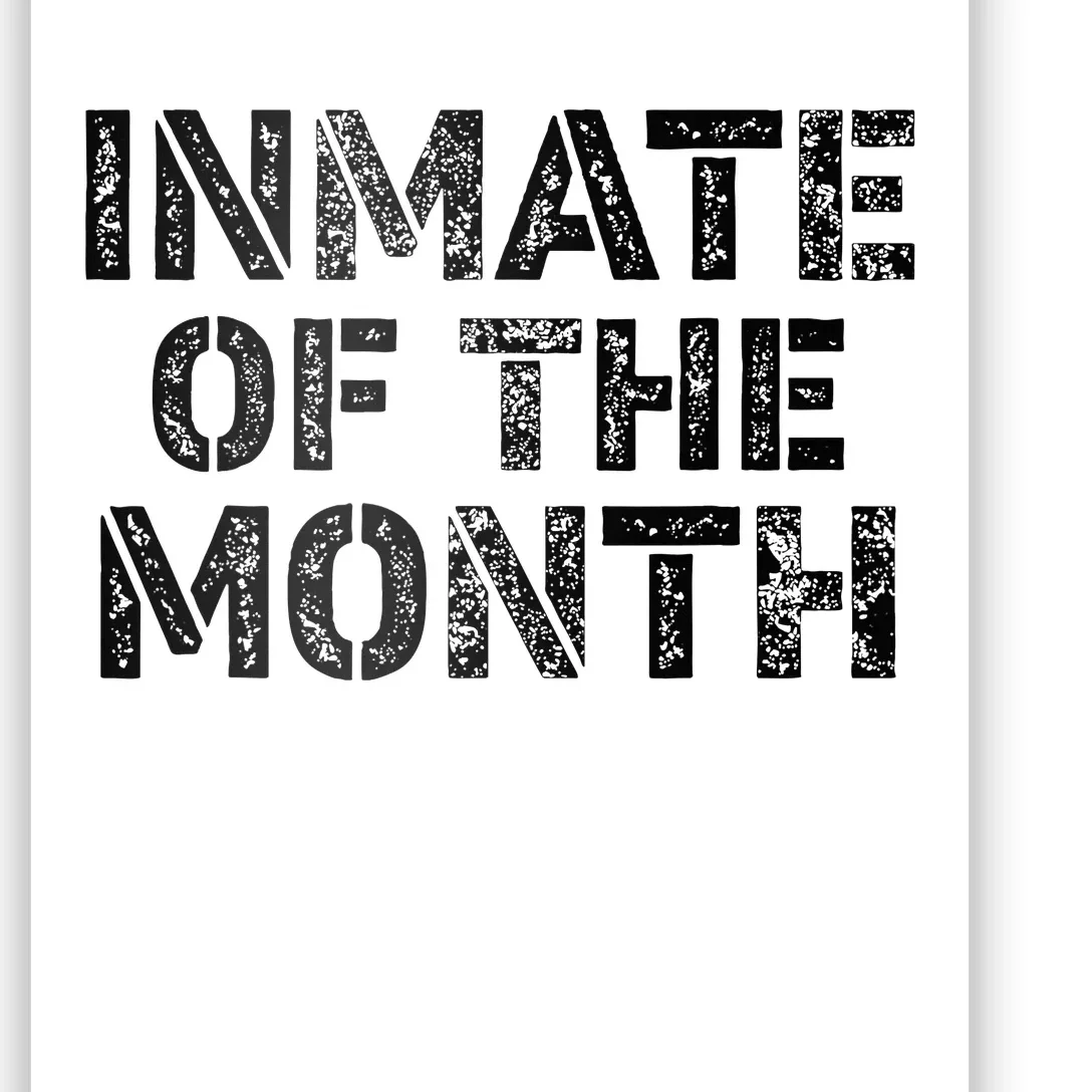 Prisoner Costume Prison Inmate Of The Month County Jail Poster