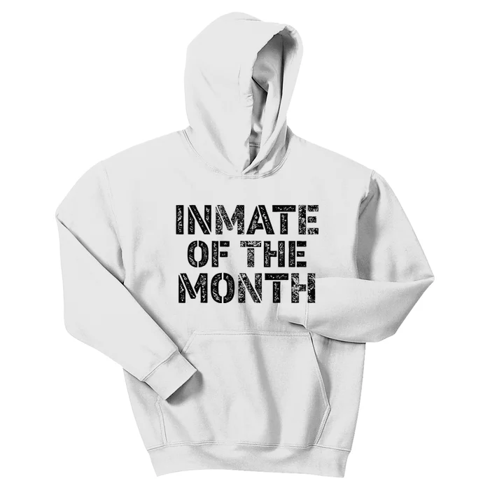 Prisoner Costume Prison Inmate Of The Month County Jail Kids Hoodie