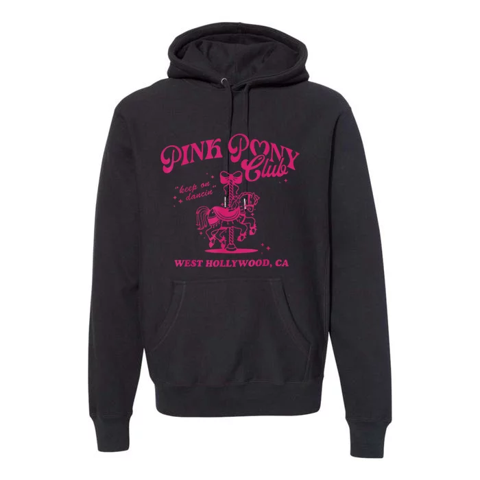 Pony Club Princess Midwest Cowgirl Lesbian Sapphic Premium Hoodie