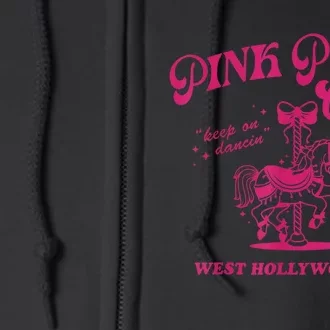 Pony Club Princess Midwest Cowgirl Lesbian Sapphic Full Zip Hoodie