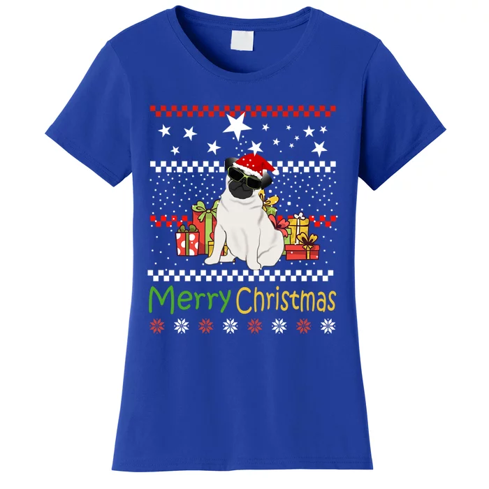 Pug Christmas Pug Lovers Funny Christmas Pug Great Gift Women's T-Shirt