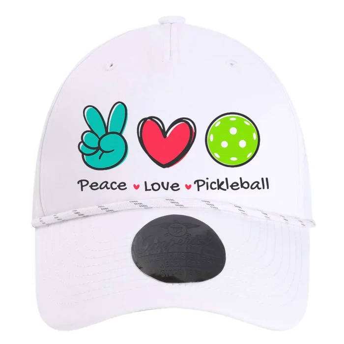 Pickleball Court Play Funny Peace & Love Design Performance The Dyno Cap