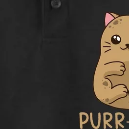 Purrtato Cat Potato Cat Lover Idaho Potatoes Dry Zone Grid Performance Polo