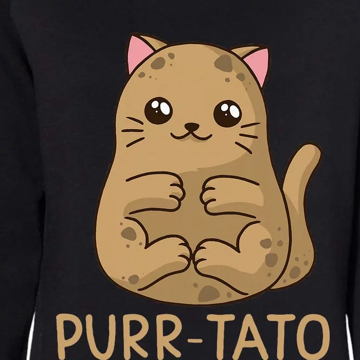 Purrtato Cat Potato Cat Lover Idaho Potatoes Womens California Wash Sweatshirt