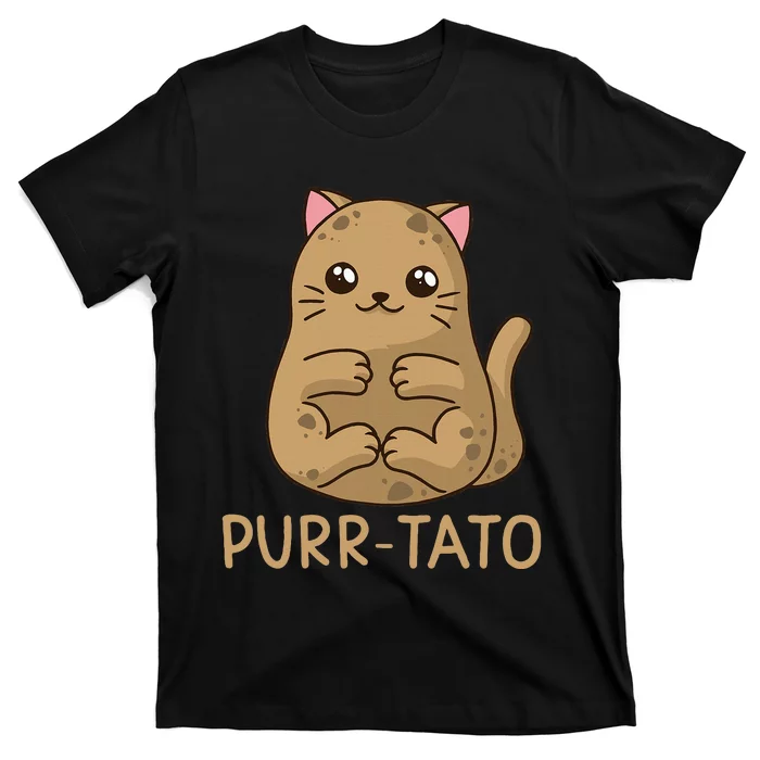 Purrtato Cat Potato Cat Lover Idaho Potatoes T-Shirt