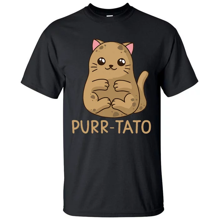 Purrtato Cat Potato Cat Lover Idaho Potatoes Tall T-Shirt