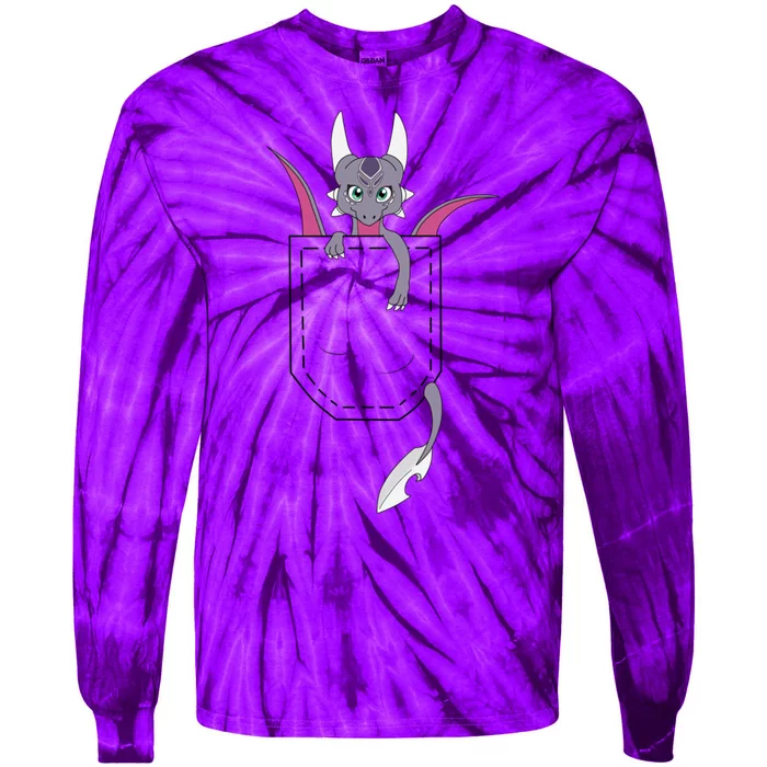 Pocket Cynder Tie-Dye Long Sleeve Shirt