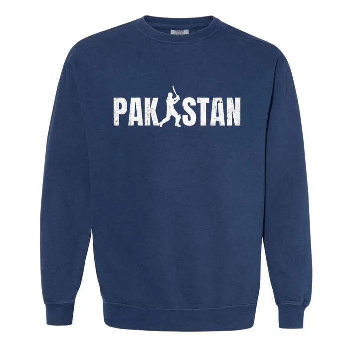 Pakistan Cricket Pakistani Cricketers Vintage Cricketer Garment-Dyed Sweatshirt