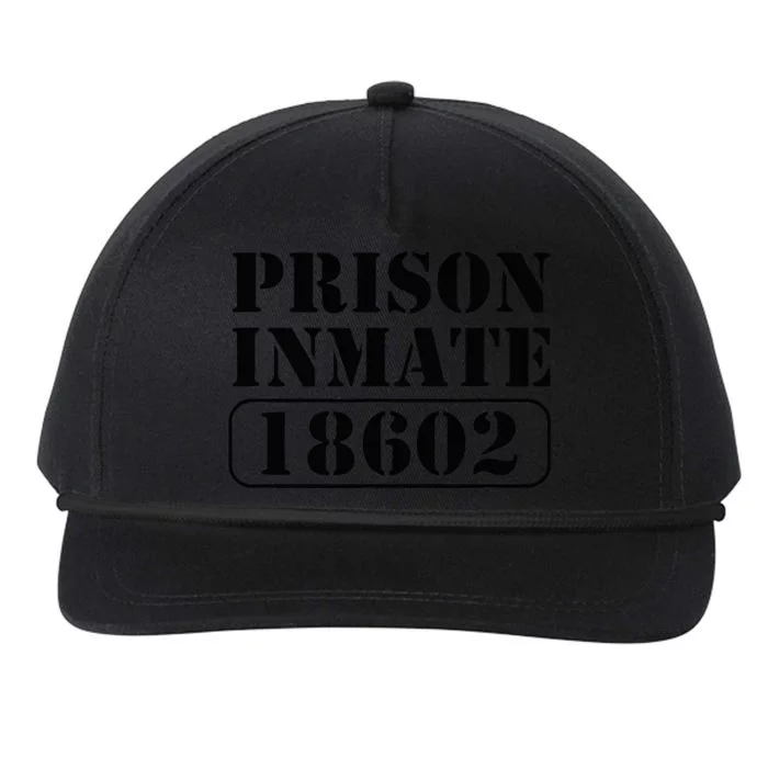 Prisoner Costume Prison Inmate County Jail Halloween Snapback Five-Panel Rope Hat