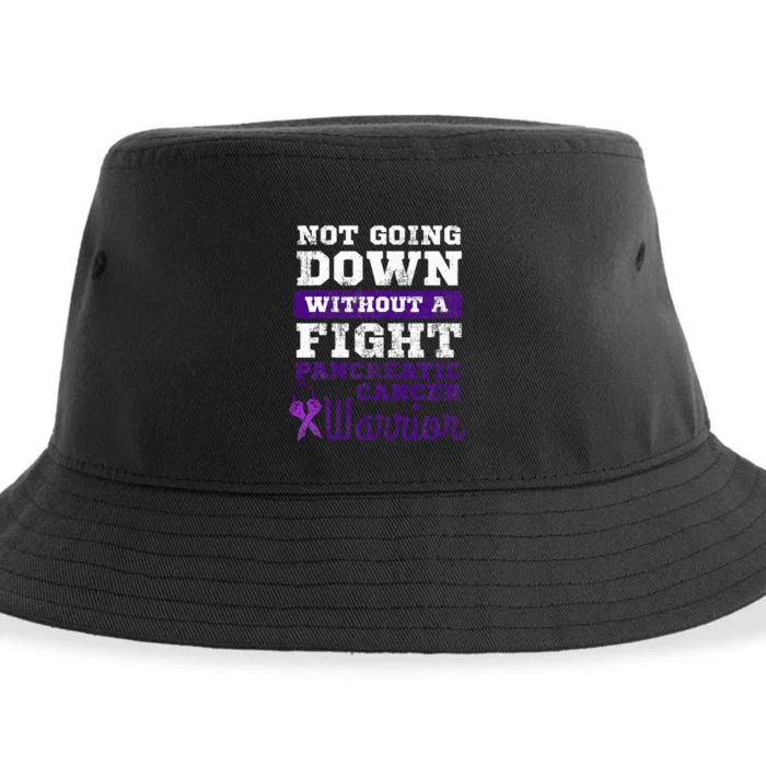 Pancreatic Cancer Pancreas Warrior Chemotherapy Patient Sustainable Bucket Hat