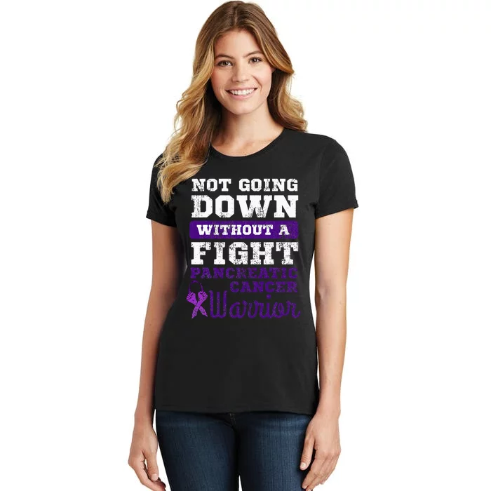 Pancreatic Cancer Pancreas Warrior Chemotherapy Patient Women's T-Shirt