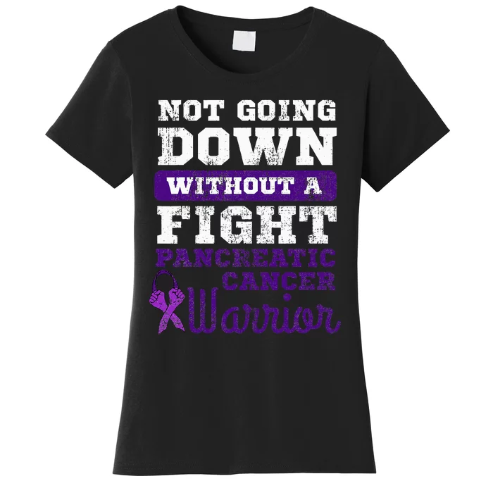 Pancreatic Cancer Pancreas Warrior Chemotherapy Patient Women's T-Shirt