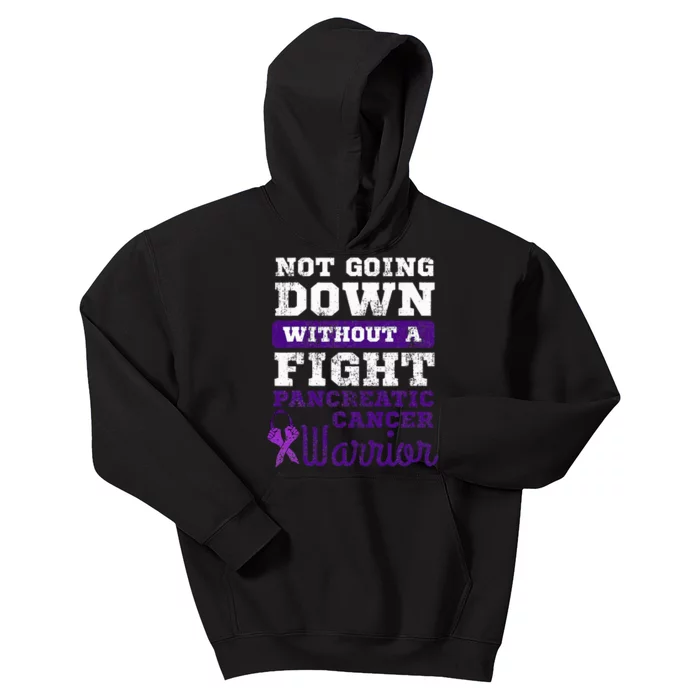 Pancreatic Cancer Pancreas Warrior Chemotherapy Patient Kids Hoodie