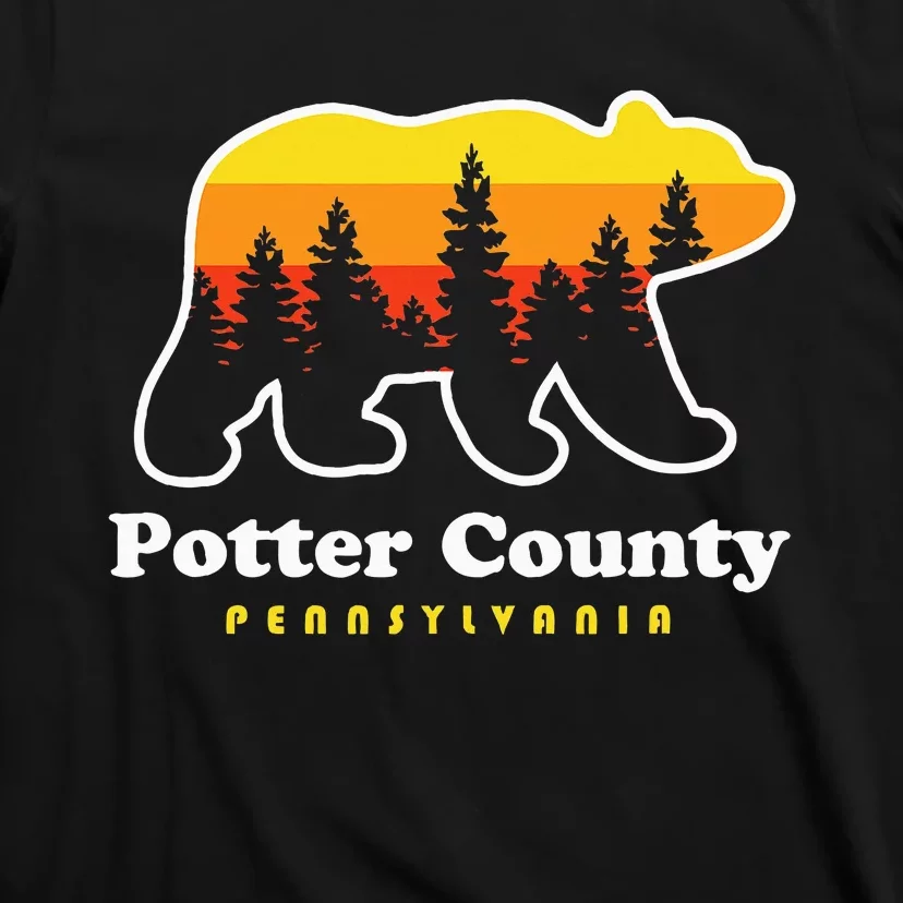 Potter County Pennsylvania Susquehannock State Forest Bear T-Shirt