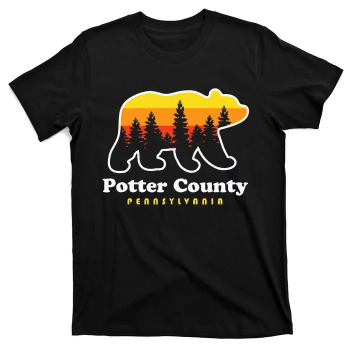 Potter County Pennsylvania Susquehannock State Forest Bear T-Shirt